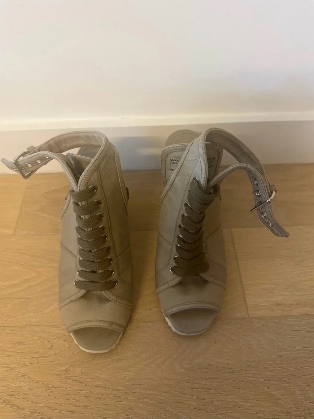 Prada Women's Wedge Sandals in Brown